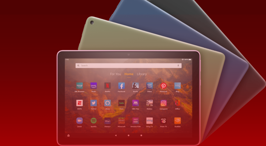 Amazon Fire HD 10 Tablet offers affordable entertainment with a 10.1-inch display and long battery life.