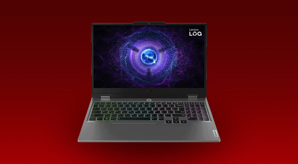 Lenovo LOQ 15, budget-friendly laptop with RTX 3050 graphics.