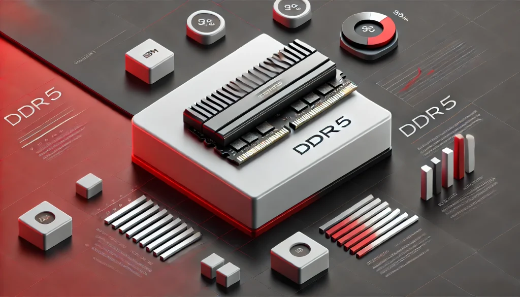 DDR5 memory module highlighting its improved capacity and performance.