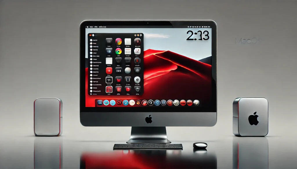 A sleek macOS desktop featuring the Finder window and dock, highlighting intuitive navigation for users.