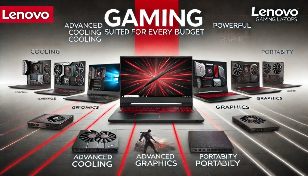 Lenovo gaming laptops lineup with powerful options suited for every budget, showcasing innovative design and high-performance capabilities.