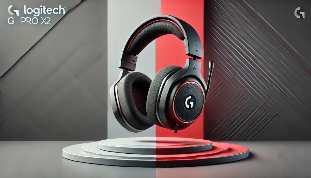 Logitech G Pro X 2 headset close-up highlighting premium materials, soft ear cushions, and design.