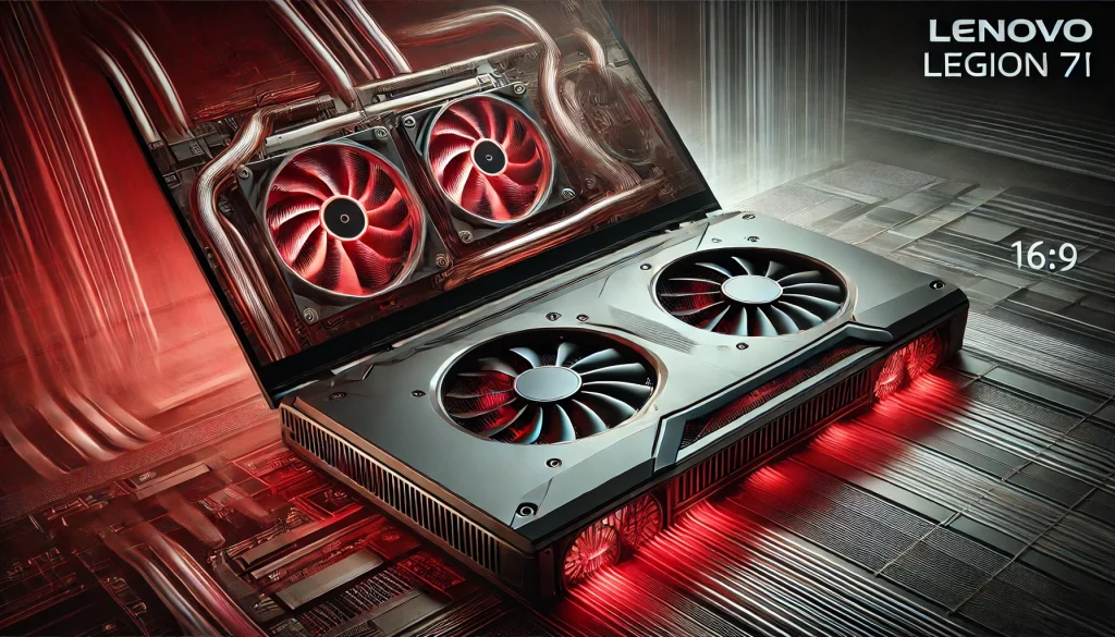 Lenovo Legion 7i’s cooling system with dual fans visible under intense gaming load.