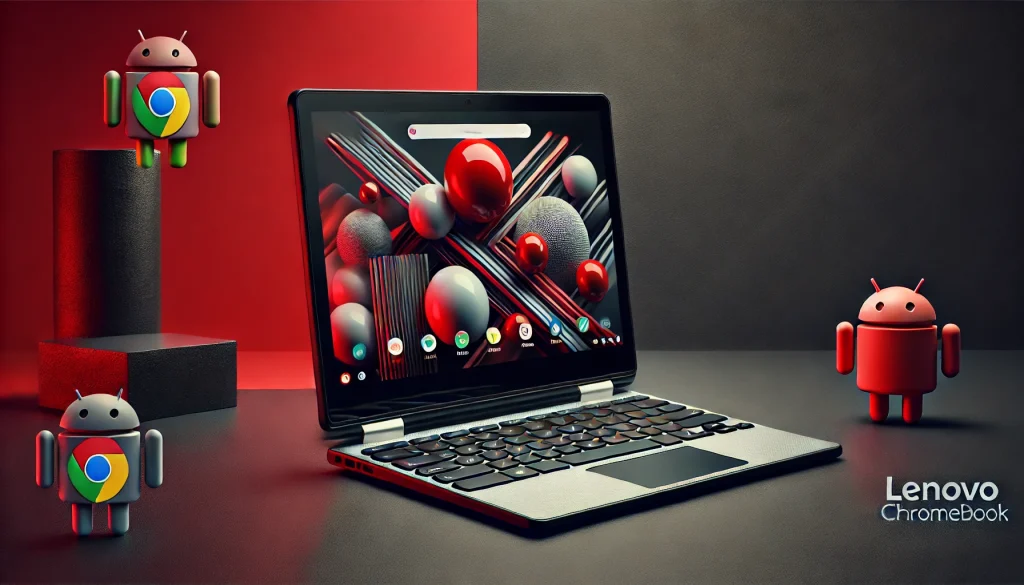 Lenovo Chromebook Duet tablet-laptop hybrid with 10.1-inch screen, Chrome OS, and lightweight portability.