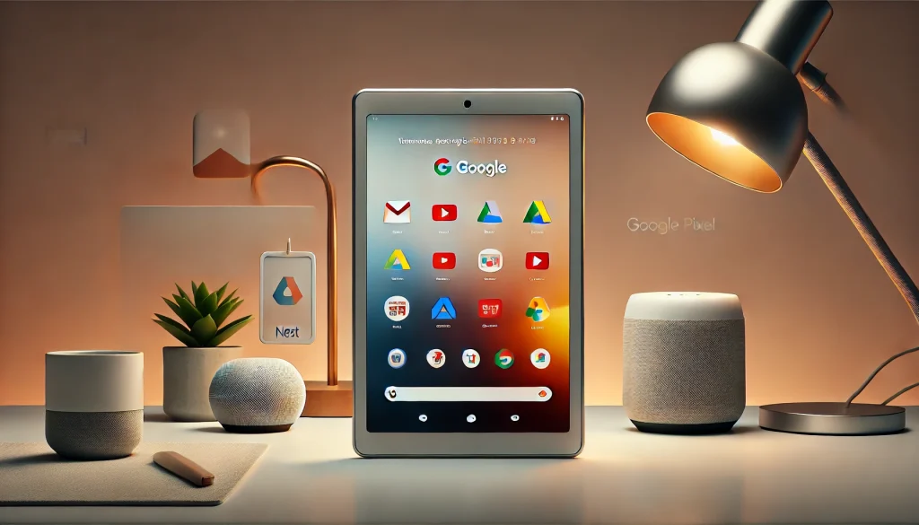 Google Pixel Tablet showcasing sleek design and seamless Google integration.