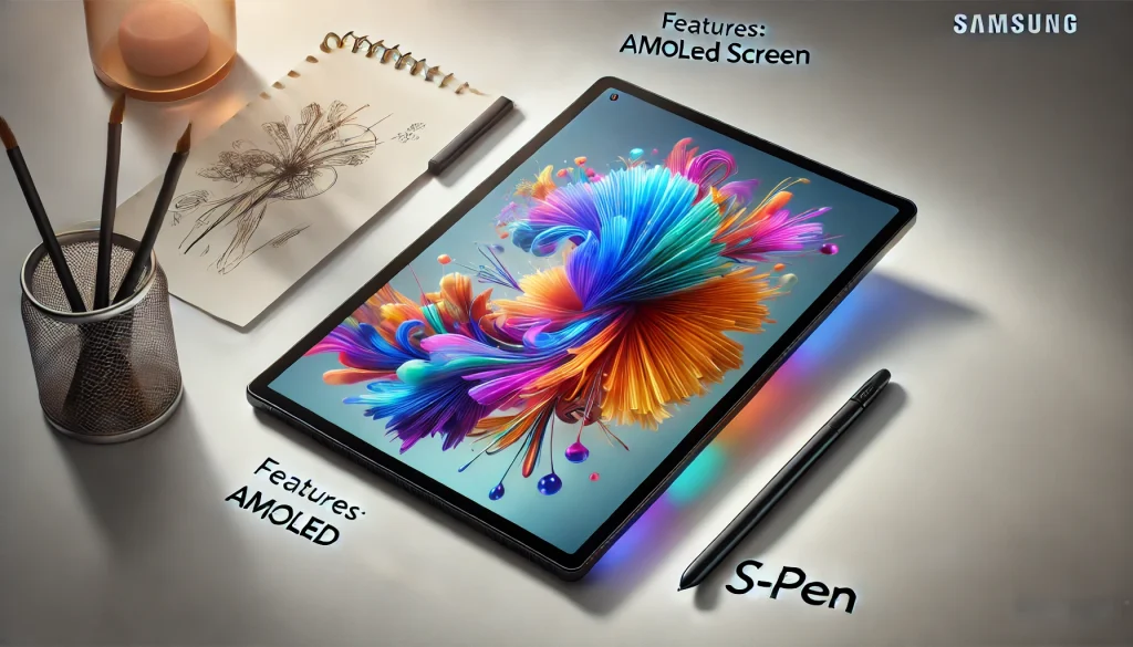 Features of Samsung Galaxy Tab S8 Ultra premium tablet.