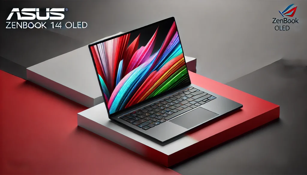 ASUS ZenBook 14 OLED with vivid visuals on its vibrant OLED display.