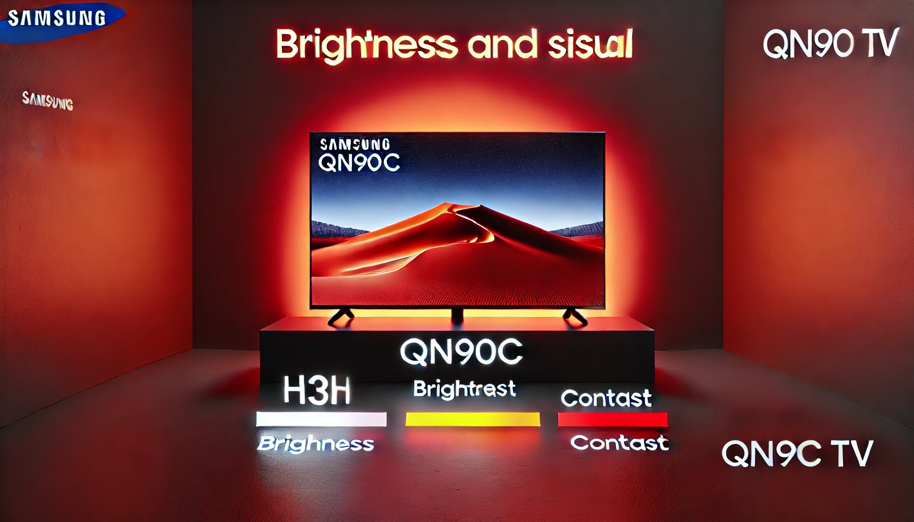 Samsung QN90C: Brightness and Contrast Review