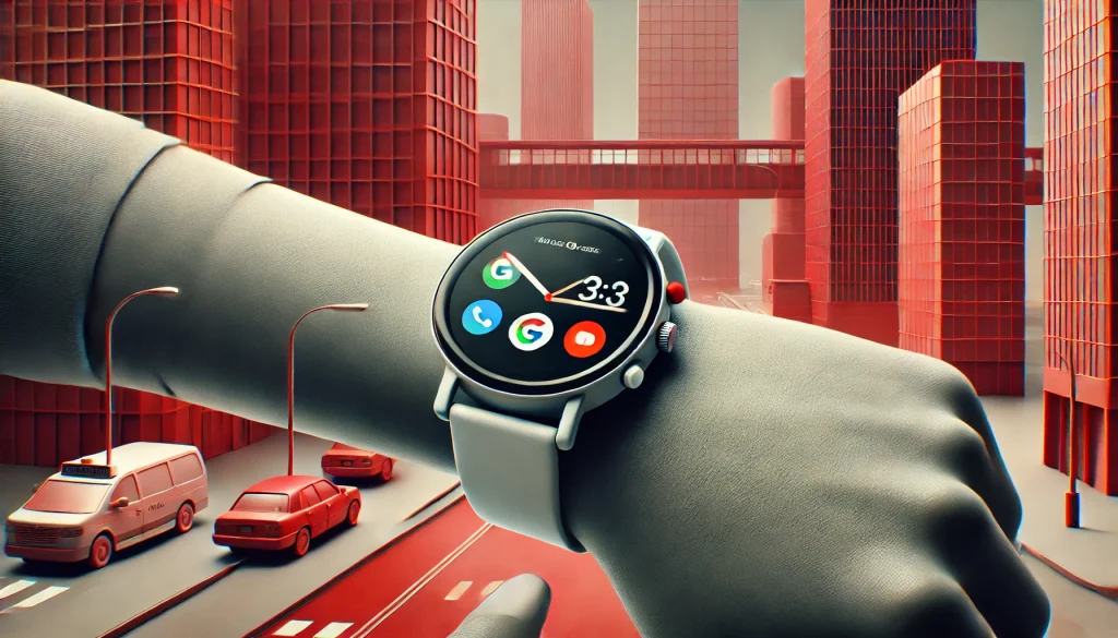 Google Pixel Watch highlighting smart features like notifications in urban lifestyle.