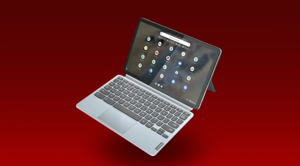 Lenovo Chromebook Duet tablet with detachable keyboard, ideal for budget-friendly productivity and portability