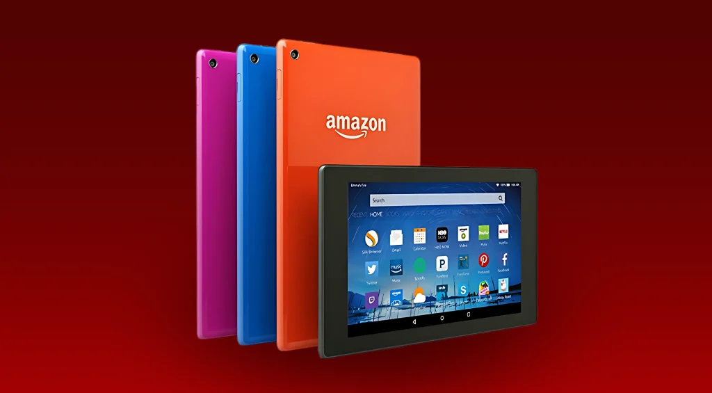 Amazon Fire Tablet models: Fire 7, Fire HD 8, Fire HD 10, Kids Tablet, offering diverse features.