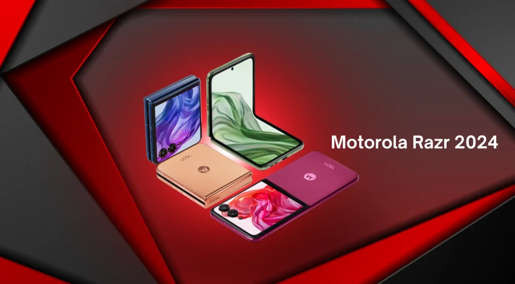 Motorola Razr 2024 open iconic design.