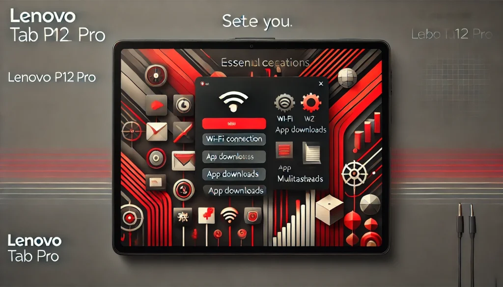 Lenovo Tab P12 Pro setup highlighting essential configuration steps for productivity.