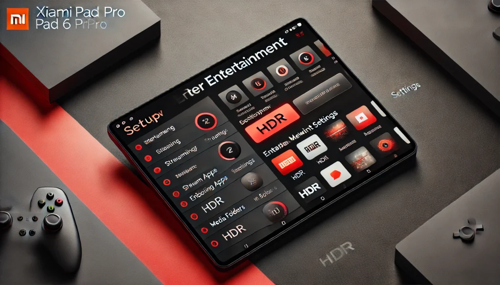 Xiaomi Pad 6 Pro setup overview tailored for entertainment configurations.