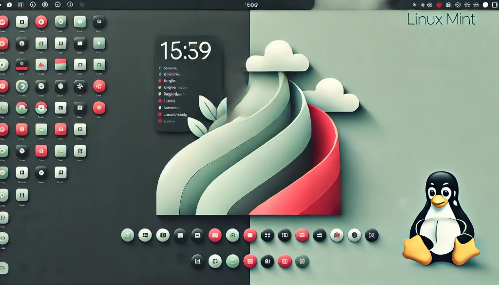 Linux Mint desktop featuring a clean, user-friendly, and intuitive interface.